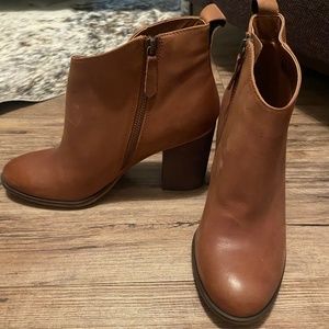 BP women's cognac booties size 8.5
